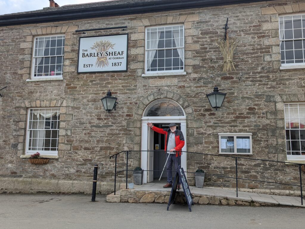 Eric outside the Barley Sheaf